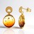 Orecchini in argento con Ambra Sunrise Baltica (dagen)