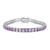 Amethyst-Silberarmband