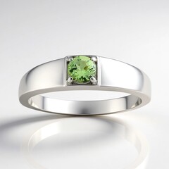 Anello in argento con Tanzanite Verde