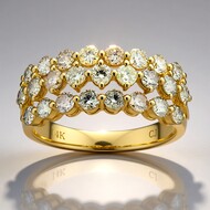 Anello in oro con Diamante Fancy SI2 (CIRARI)