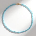 Collana in argento con Topazio Blu Cielo