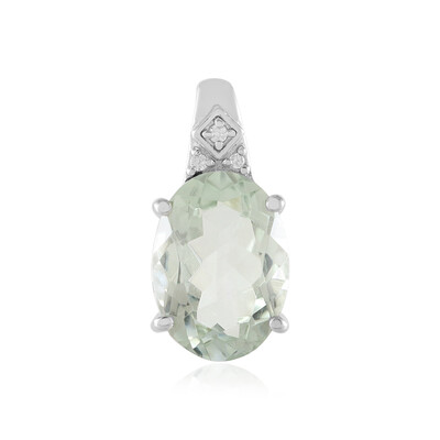 Ciondolo in argento con Ametista Verde