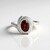 Anello in argento con Granato Mozambico