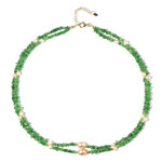 Collana in argento con Tsavorite della Tanzania