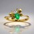 Bague en or et Emeraude de Zambie AAA (CIRARI)