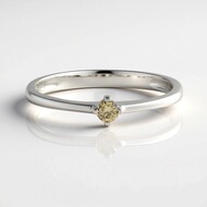 Anillo en plata con Diamante I3 champán