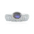 Bague en argent et Labradorite bleue de Maniry (KM by Juwelo)