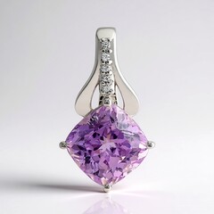 Ciondolo in argento con Kunzite (Pallanova)
