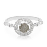 Zilveren ring met een spectroliet