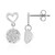 Boucles d'oreilles en argent et Topaze blanche