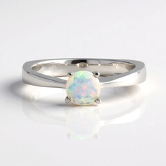 Anello in argento con Opale di Welo (de Melo Essence)