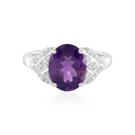 Anello in argento con Ametista