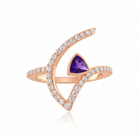 Sibirischer Amethyst-Silberring (de Melo Essence)