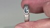 Zilveren ring met een Braziliaanse Aquamarijn