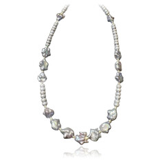 Collana in argento con Perla di Acqua Dolce