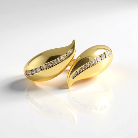 Anello in argento con Diamante Champagne I2 (de Melo)