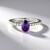 Anello in argento con Ametista Siberiana