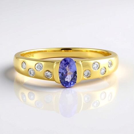 Anello in argento con Tanzanite