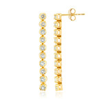 Orecchini in argento con Topazio Blu Cielo