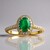 Anello in oro con Smeraldo Zambia