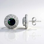 Mezezo Opal Silver Earrings (de Melo Essence)