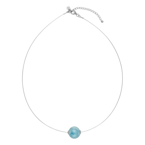 Collar en plata con Larimar