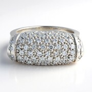 Anello in argento con Topazio Bianco