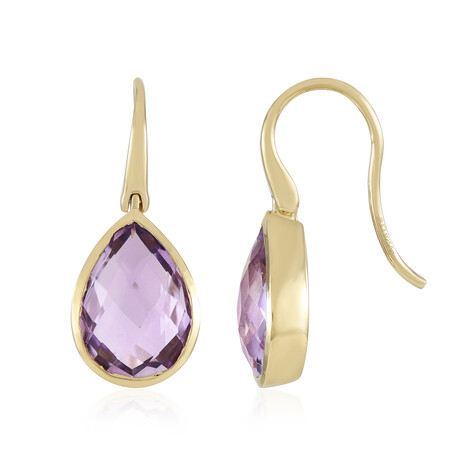 Pendientes en plata con Amatista Rosa de Francia