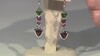 Pendientes en plata con Granate de Mozambique (MONOSONO COLLECTION)