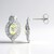 Boucles d'oreilles en argent et Scapolithe jaune