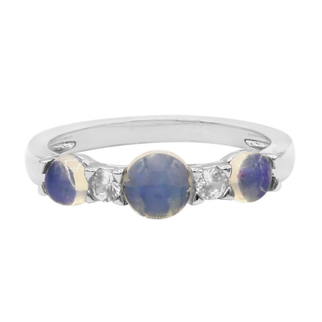 Bague en argent et Opale Welo