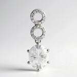 Ciondolo in argento con Danburite