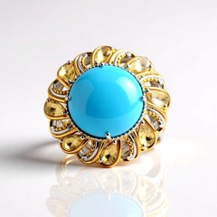 Anello in argento con Turchese Kingman