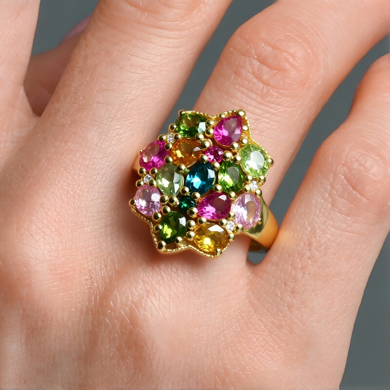 Bague en argent et Tourmaline