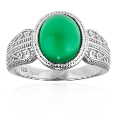 Anello in argento con Agata