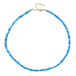 Collar en plata con Ópalo azul de Etiopía