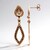 Orecchini placcati in oro con Diamante Fancy