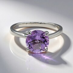 Anello in argento con Ametista
