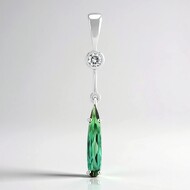 Ciondolo in argento con Indicolite (Adela Silber)