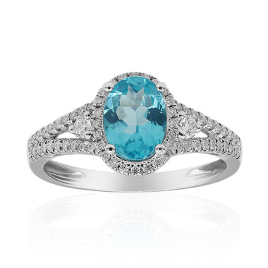 Blauer Apatit-Goldring (CIRARI)