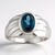 Anello in argento con Topazio Blu Londra (Pallanova)