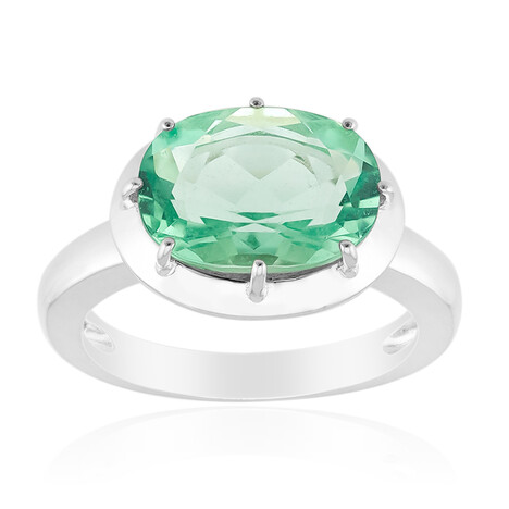 Anello in argento con Fluorite Braldu (Pallanova)