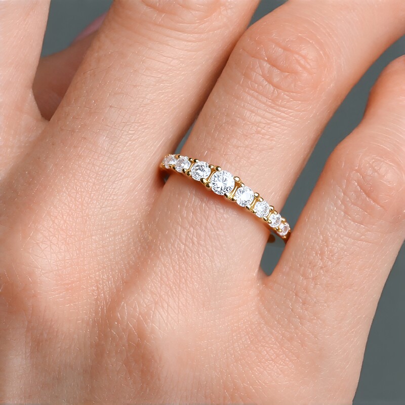 Anillo en plata con Topacio blanco