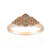 9K SI1 Argyle Rose De France Diamond Gold Ring (Annette)
