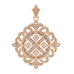 Colgante en oro con Diamante rosa de Francia de Argyle SI1