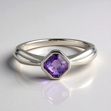 Anello in argento con Ametista