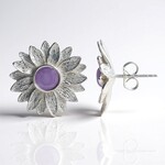 Orecchini in argento con Giada Lavanda (MONOSONO COLLECTION)