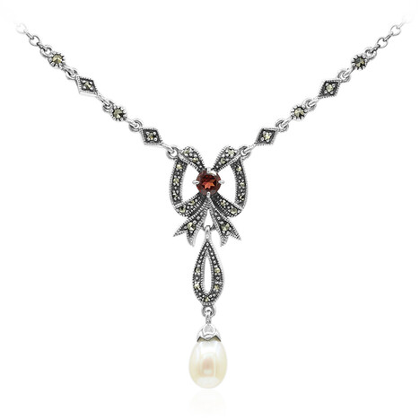 Collana in argento con Perla di Acqua Dolce