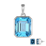 Set en plata con Topacio de Marambaia