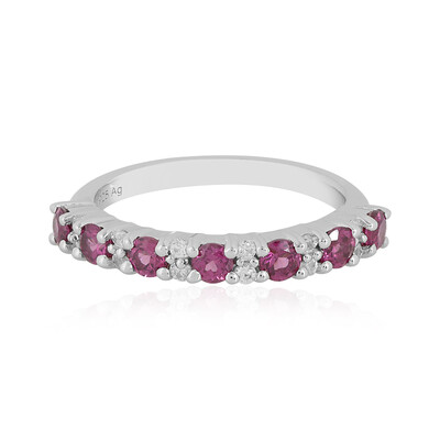 Anello in argento con Rodolite